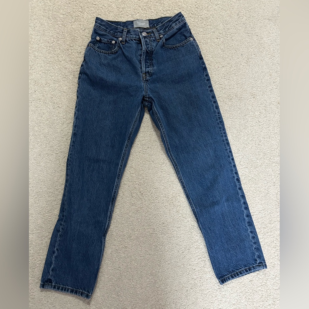 Everlane Women's Straight Leg Jeans in Deep Blue